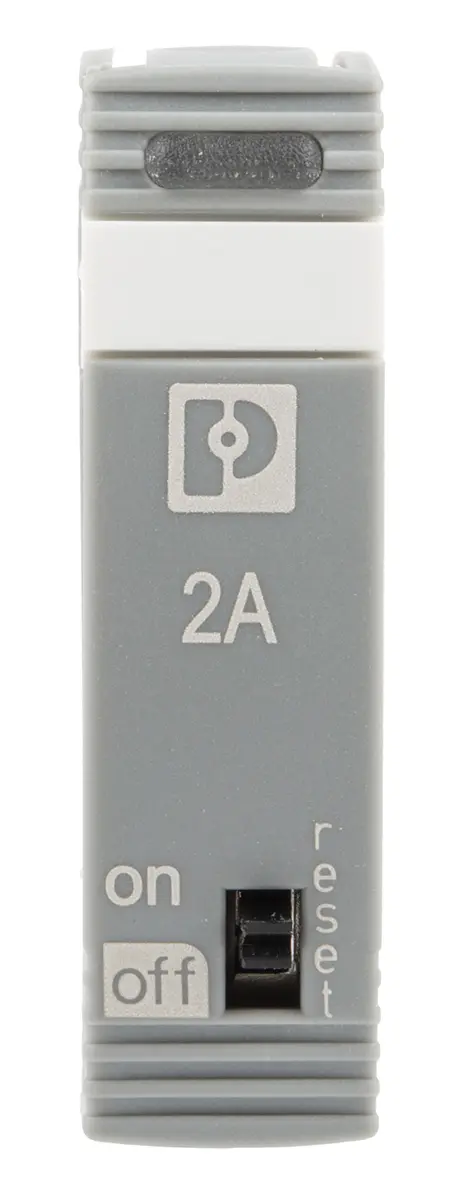 Produktfoto 1 von Phoenix Contact CB E1 TRABTECH Elektronischer Schutzschalter 24 V, 2 A Sockelelement, Typ T1, Typ SFB, Typ M1, Typ F1 L.