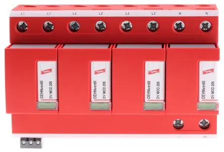 Produktfoto 1 von Dehn DV Überspannungsschutz Modul Überspannungsableiter 100 kA 255V ac, DIN-Hutschiene, -40 °C→60 °C