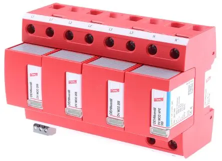 Produktfoto 1 von Dehn DV Überspannungsschutz Modul Überspannungsableiter 100 kA 255V ac, DIN-Hutschiene, -40 °C→60 °C