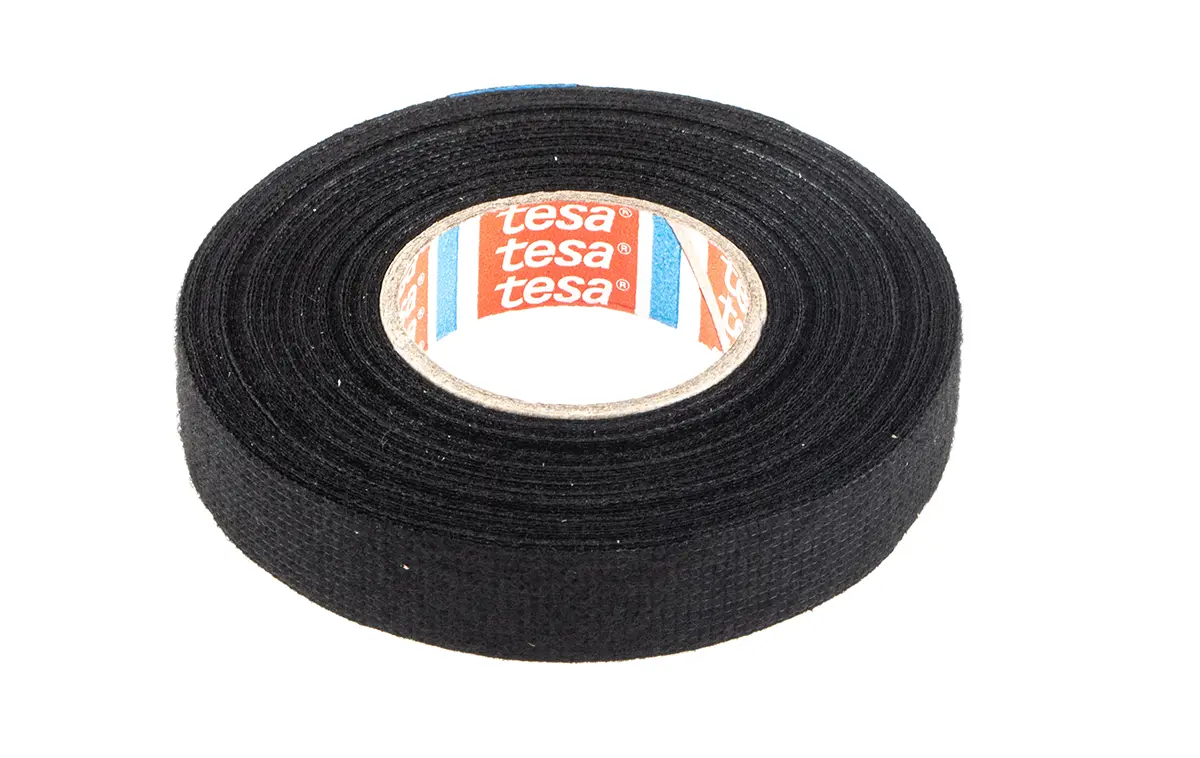 Produktfoto 1 von Tesa Tesa 51608 Polyethylenterephthalat Isolierband Schwarz,  Stärke  280 μm x 15 mm x 15 m, 15 °C bis 105 °C