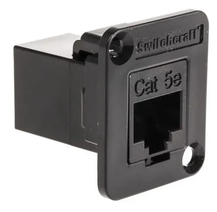 Produktfoto 1 von Switchcraft, EH RJ-Adapter, RJ45, Cat5e, 1 -Port, Typ Ungeschirmt, Gerade, L 26 mm, Typ Adapter