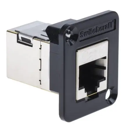 Produktfoto 1 von Switchcraft, EH RJ-Adapter, RJ45, Kat. 6, 1 -Port, Typ Abgeschirmt, Gerade, L 26 mm, Typ Adapter