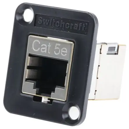 Produktfoto 1 von Switchcraft, EH RJ45-Koppler, RJ45, Cat5e, Typ Abgeschirmt, Gerade, L 26 mm, Typ Adapter