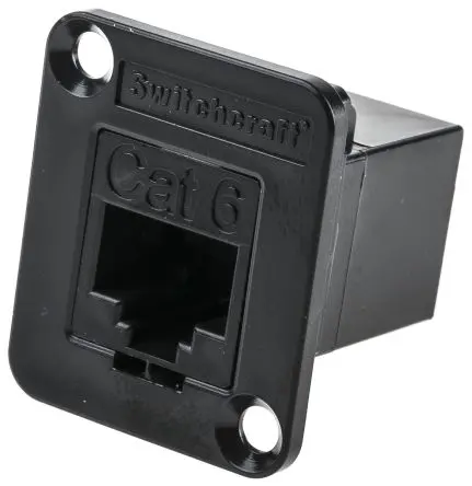 Switchcraft, EH RJ-Adapter, RJ45, Kat. 6, 1 -Port, Typ Ungeschirmt, Gerade, L 26 mm, Typ Adapter