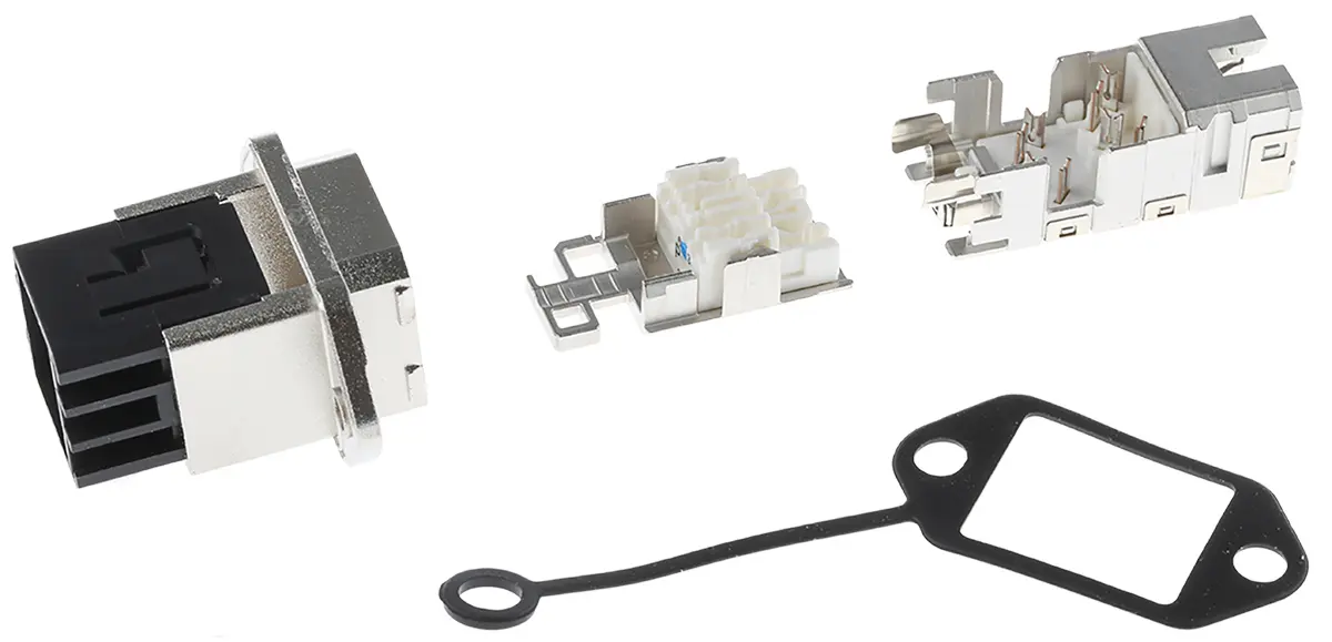 Produktfoto 1 von Weidmüller, IE RJ-Kupplung, RJ45, 1 -Port, Typ 360°-Schirmung, Gerade, L 33 mm, Typ Kupplung