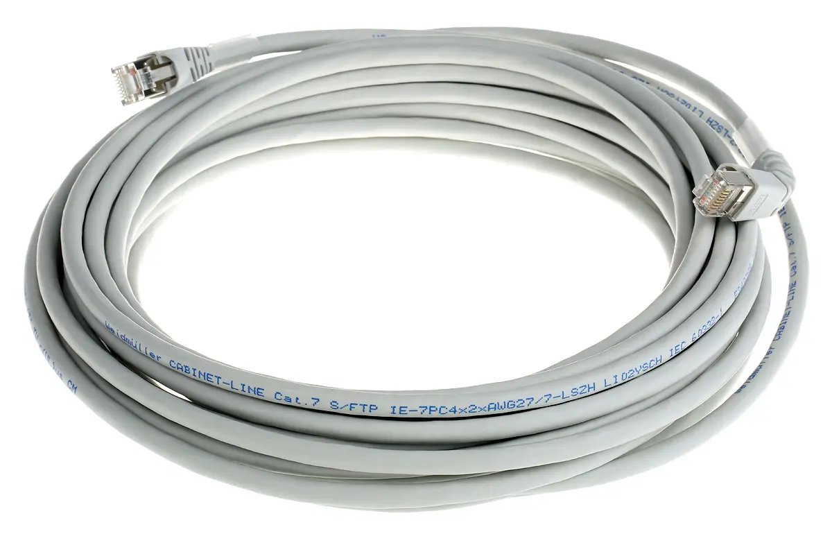 Produktfoto 1 von Weidmüller Kat. 6 Ethernet-Kabel, 10 m, Grau Abgeschirmt Geschirmt, Raucharm halogenfrei
