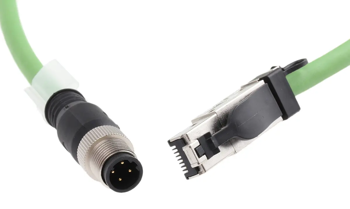 Produktfoto 1 von Weidmüller Cat.5 Ethernet-Kabel, 1.5 m, Grün 4 SF/UTP Geschirmt, Aussen ø 6.7 mm Außen-ø , Polyurethan