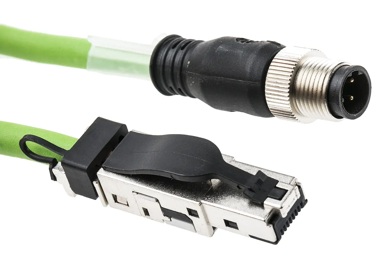Produktfoto 1 von Weidmüller Cat.5 Ethernet-Kabel, 3 m, Grün 4 SF/UTP Geschirmt, Aussen ø 6.7 mm Außen-ø , Polyurethan