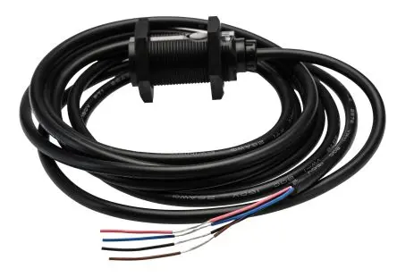 Produktfoto 1 von Omron E3F Zylindrisch Optischer Sensor, Durchgangsstrahl, NPN Ausgang, Drahtkabel
