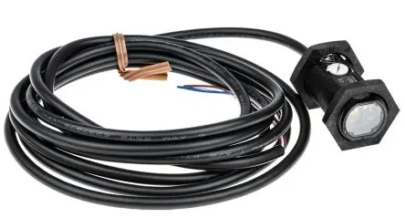 Produktfoto 1 von Omron E3FA Zylindrisch Optischer Sensor, Reflektierend, NPN Ausgang, Drahtkabel