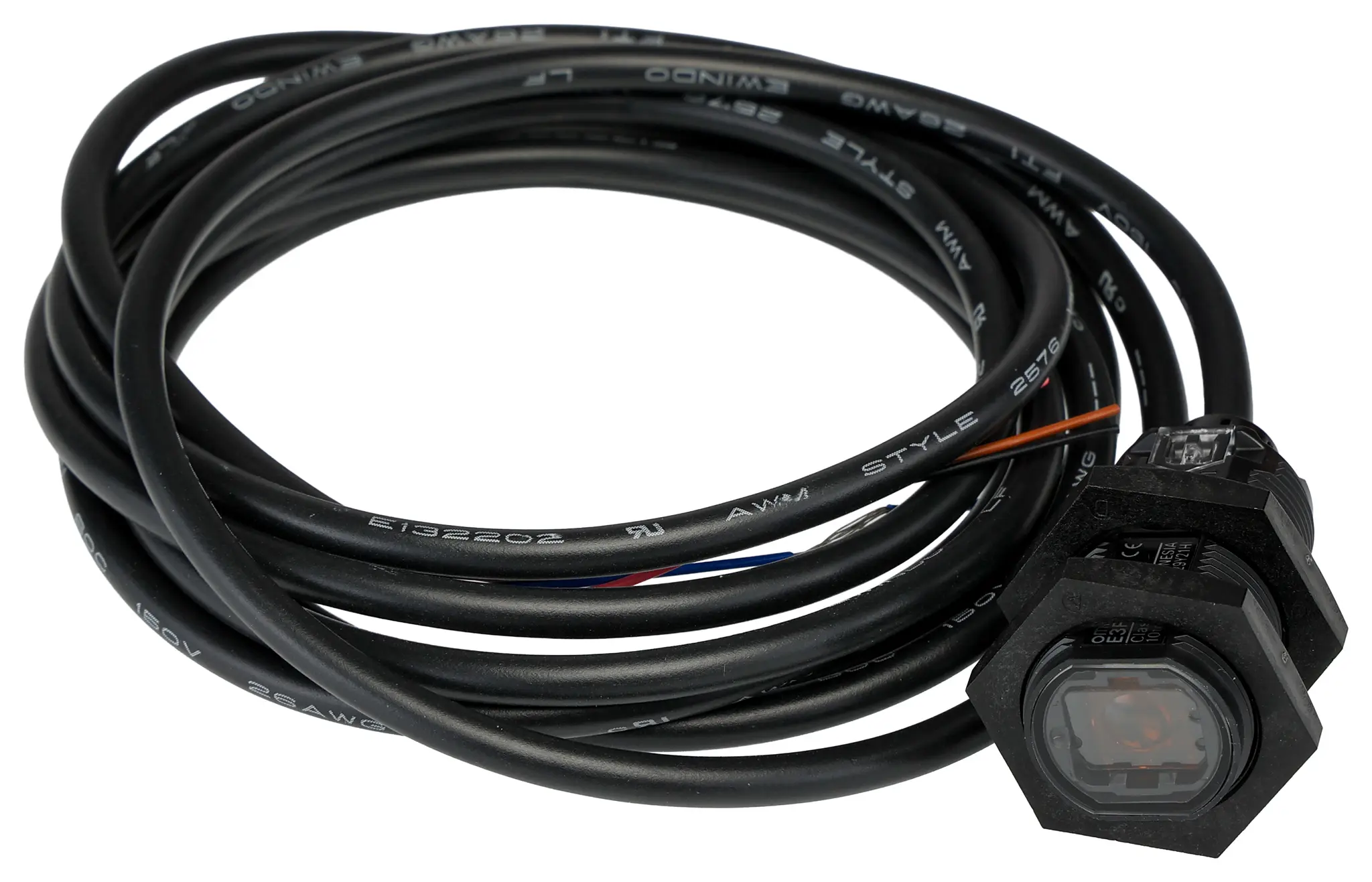 Produktfoto 1 von Omron E3F zylindrisch Optischer Sensor, Reflektierend, Bereich 0 → 500 mm, PNP Ausgang, Anschlusskabel