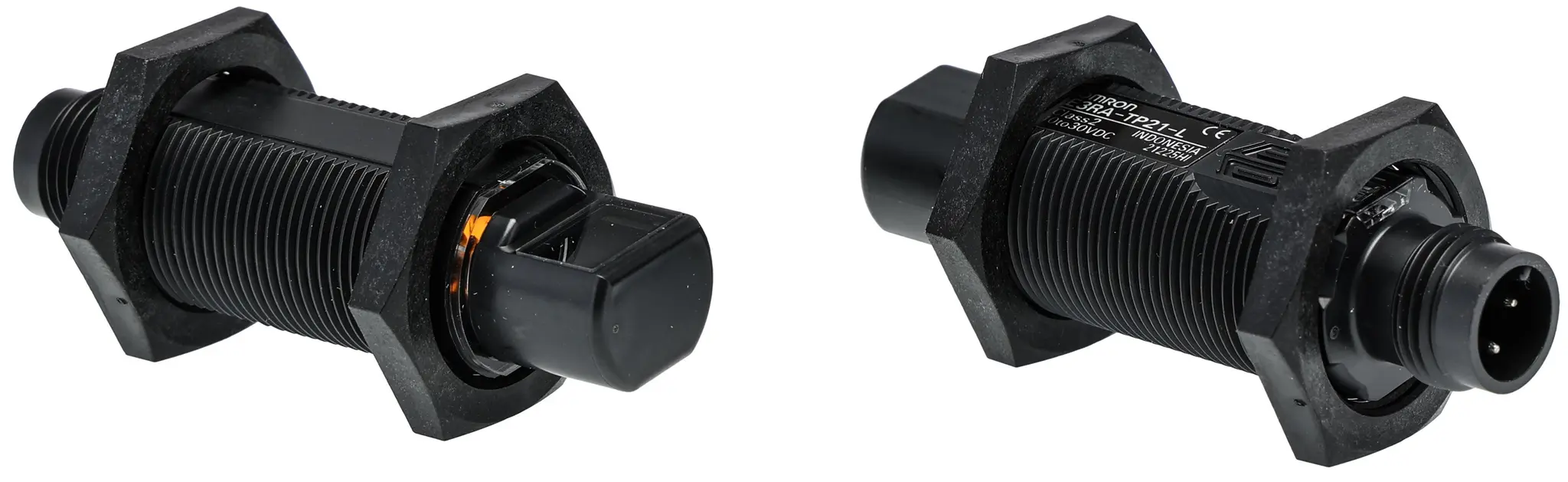 Produktfoto 1 von Omron E3RA zylindrisch Optischer Sensor, Durchgangsstrahl, Bereich 15 m, PNP Ausgang, 4-poliger M12-Steckverbinder