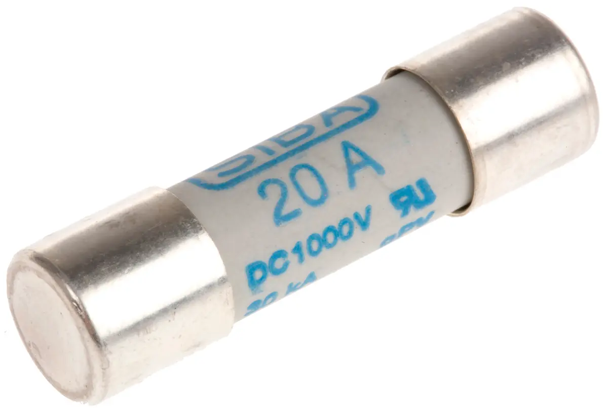 Produktfoto 1 von SIBA URZ Patronensicherung / 20 A 10 x 38 mm 1 kV dc Keramik gPV
