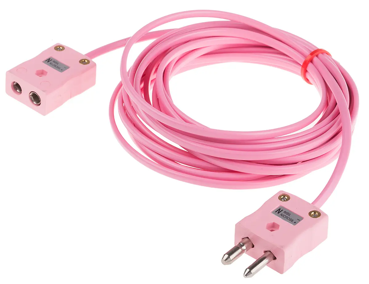 Produktfoto 1 von RS PRO Ungeschirmt 7 5 m Polyvinylchlorid-isoliert Thermoelement-Verlängerungskabel für Thermoelement Typ Typ N, 105 °C