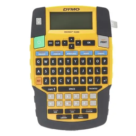 Produktfoto 1 von Dymo Rhino 4200 Etikettendrucker bis 19 mm Etiketten Tragbares Gerät Tastatur, Typ G – Britisch 3-polig mit QWERTY