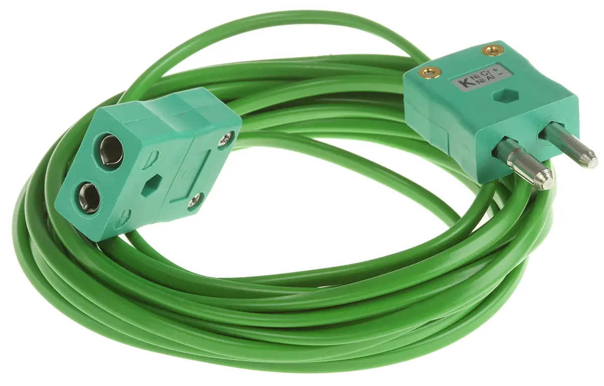 Produktfoto 1 von RS PRO Ungeschirmt 7/0,2mm PVC-isoliert Thermoelement-Verlängerungskabel für Thermoelement Typ K, L. 5m, max. +105°C