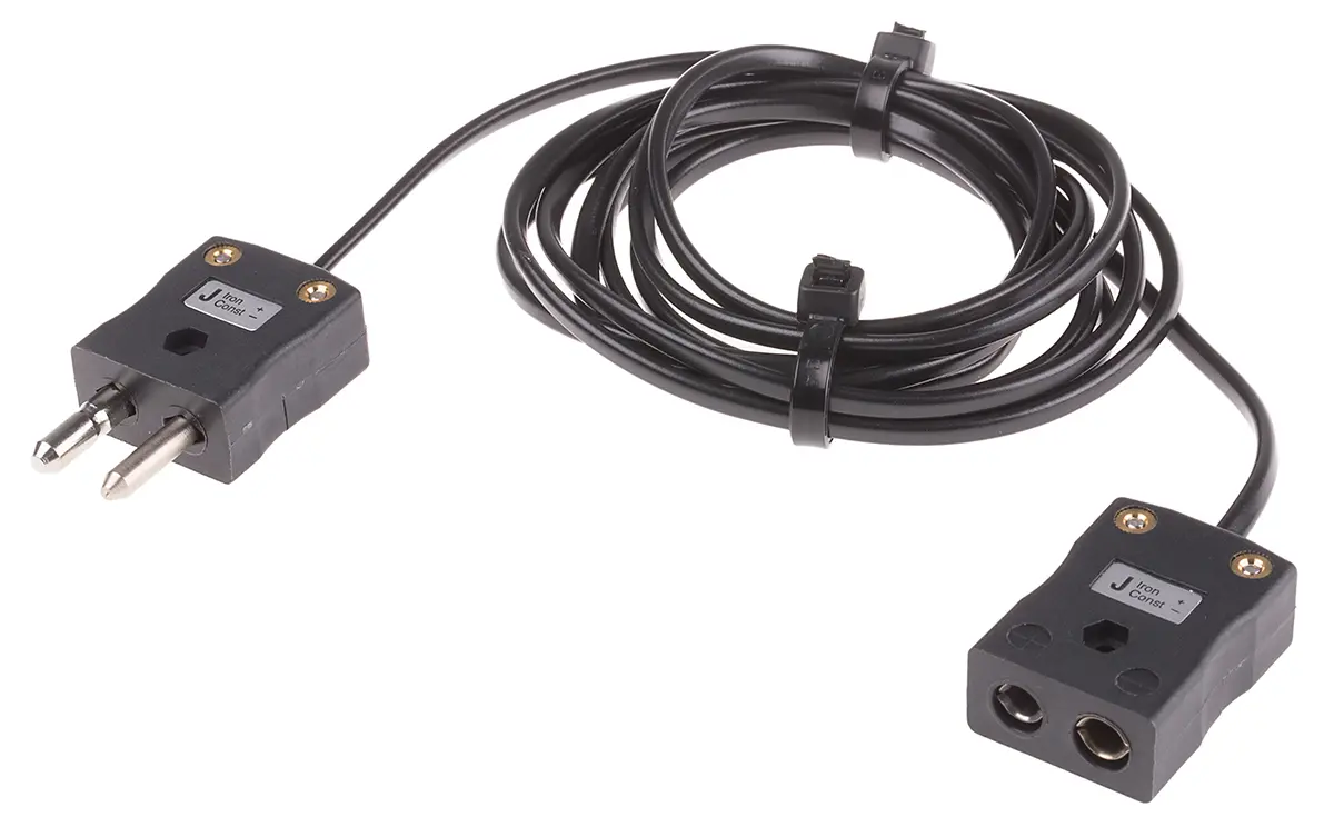 Produktfoto 1 von RS PRO Ungeschirmt 7 2 m Polyvinylchlorid-isoliert Thermoelement-Verlängerungskabel für Thermoelement Typ J, 105 °C