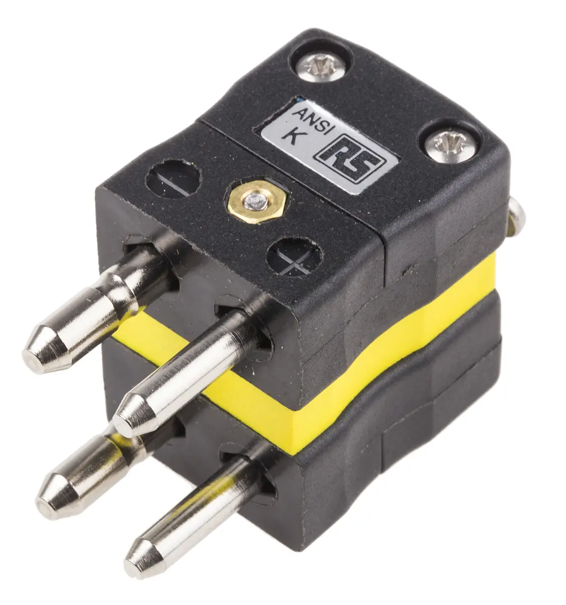 Produktfoto 1 von RS PRO Standardgröße Duplex-Steckverbinder für Thermoelement Stecker für Thermoelement Typ K