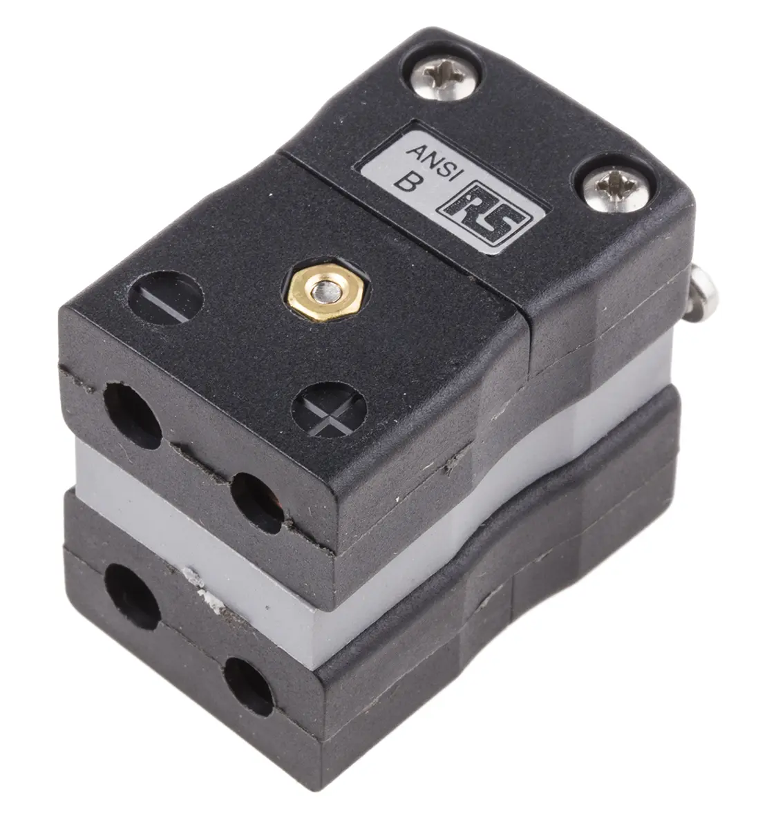 Produktfoto 1 von RS PRO Standardgröße Duplex-Buchsensteckverbinder für Thermoelement Steckbuchse für Thermoelement Typ B