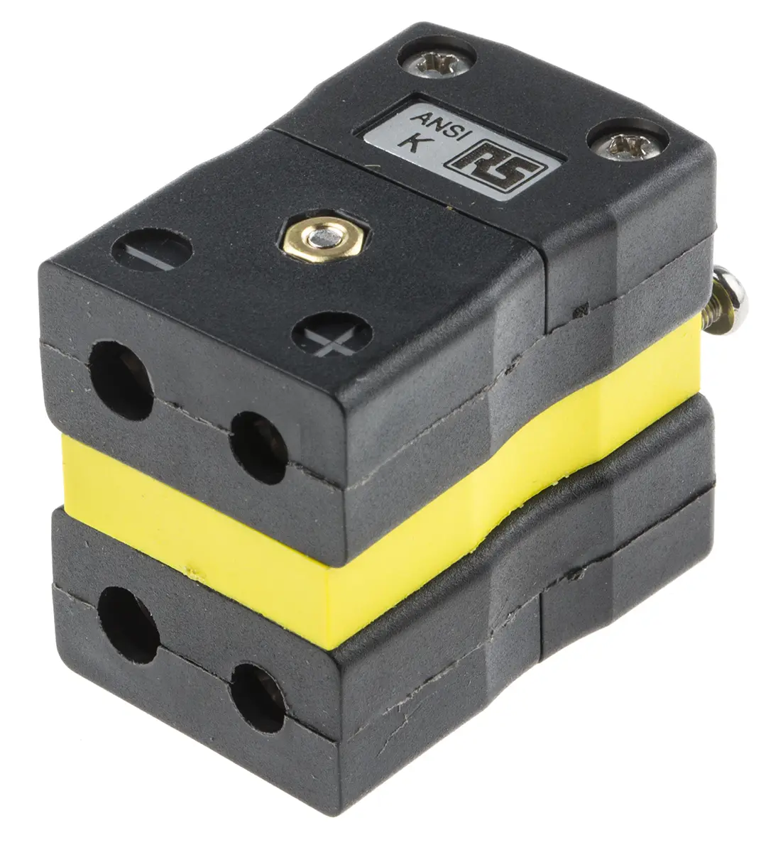 Produktfoto 1 von RS PRO Standardgröße Duplex-Buchsensteckverbinder für Thermoelement Steckbuchse für Thermoelement Typ K
