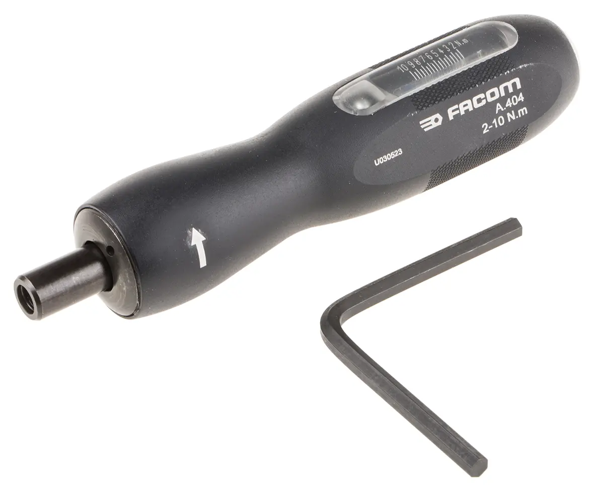 Produktfoto 1 von Facom 1/4 in Drehmomentschraubendreher Einstellbar 2 to 10 Nm / ±6 % Länge 147 mm