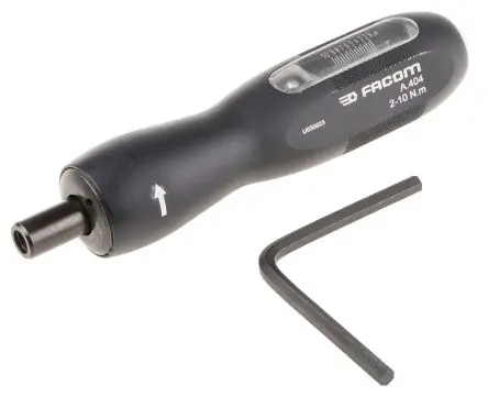 Produktfoto 1 von Facom 1/4 in Drehmomentschraubendreher Einstellbar 2 to 10 Nm / ±6 % Länge 147mm