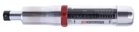 Produktfoto 1 von Facom 1/4 in Drehmomentschraubendreher Einstellbar 0.15 To 0.75 Nm / ±6 % Länge 130mm