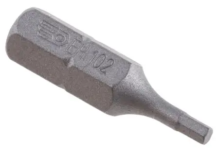 Produktfoto 1 von Facom 1/4 in 2 mm Sechskant Schraubbit, Sechskant, 1-teilig, 25 mm