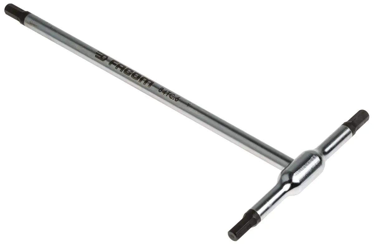 Produktfoto 1 von Facom metrisch  Innensechskant-Schlüssel 6mm T-Griff lang