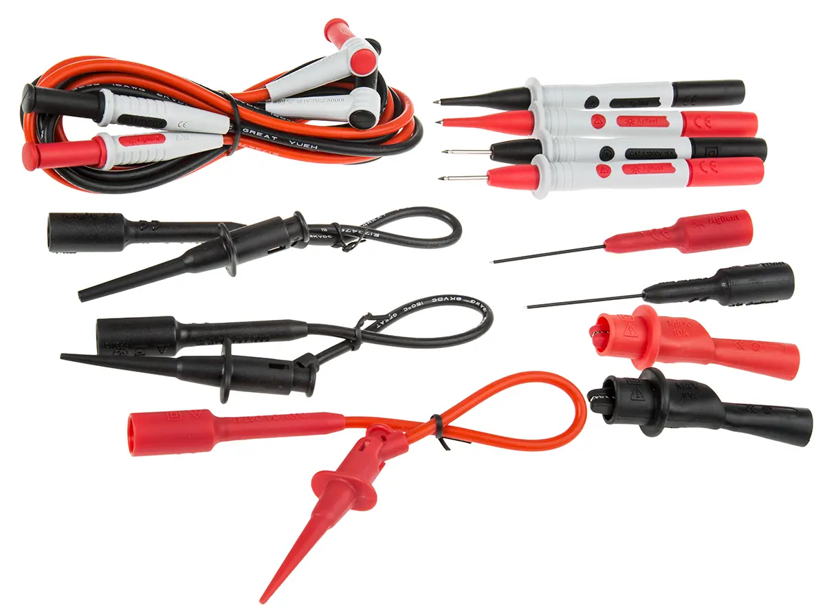 Produktfoto 1 von Keysight Technologies Multimeter-Messleitungen mit Krokodilklemme, Testleitung Set CAT III, CAT, CAT IV 15A