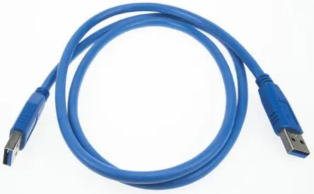 Produktfoto 1 von Wurth Elektronik Stecker WR-COM IC-Buchse USB-Kabel, USB Typ A Stecker / USB Typ A, 1 m USB 3.0 Blau