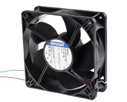 ebm-papst 4400 Axiallüfter, Kugel, 24V dc / 1 W 41 mA, 1800 U/min, 100 m³/h IP54 119 mm 119mm 38 mm