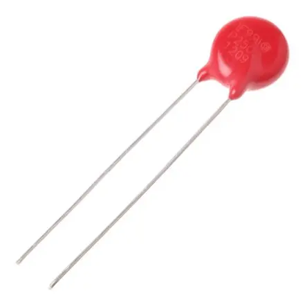 Produktfoto 1 von Littelfuse LA Metalloxid-Varistor, 90 pF, 390 V / 10 A 2700 V, 1200 A max., Ø 9 mm, 5.6 mm, L. 32 mm