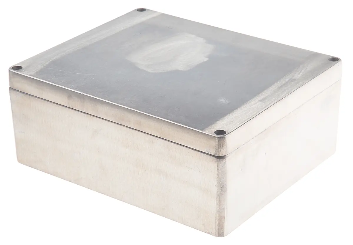Produktfoto 1 von RS PRO; Gehäuse; Aluminiumdruckguss; Silber IP66 Breite 230 mm Höhe 110 mm Länge 280 mm