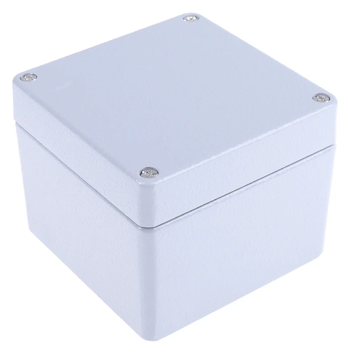 Produktfoto 1 von RS PRO; Gehäuse; Aluminiumdruckguss; Grau IP66 Breite 100 mm Höhe 81 mm Länge 100 mm