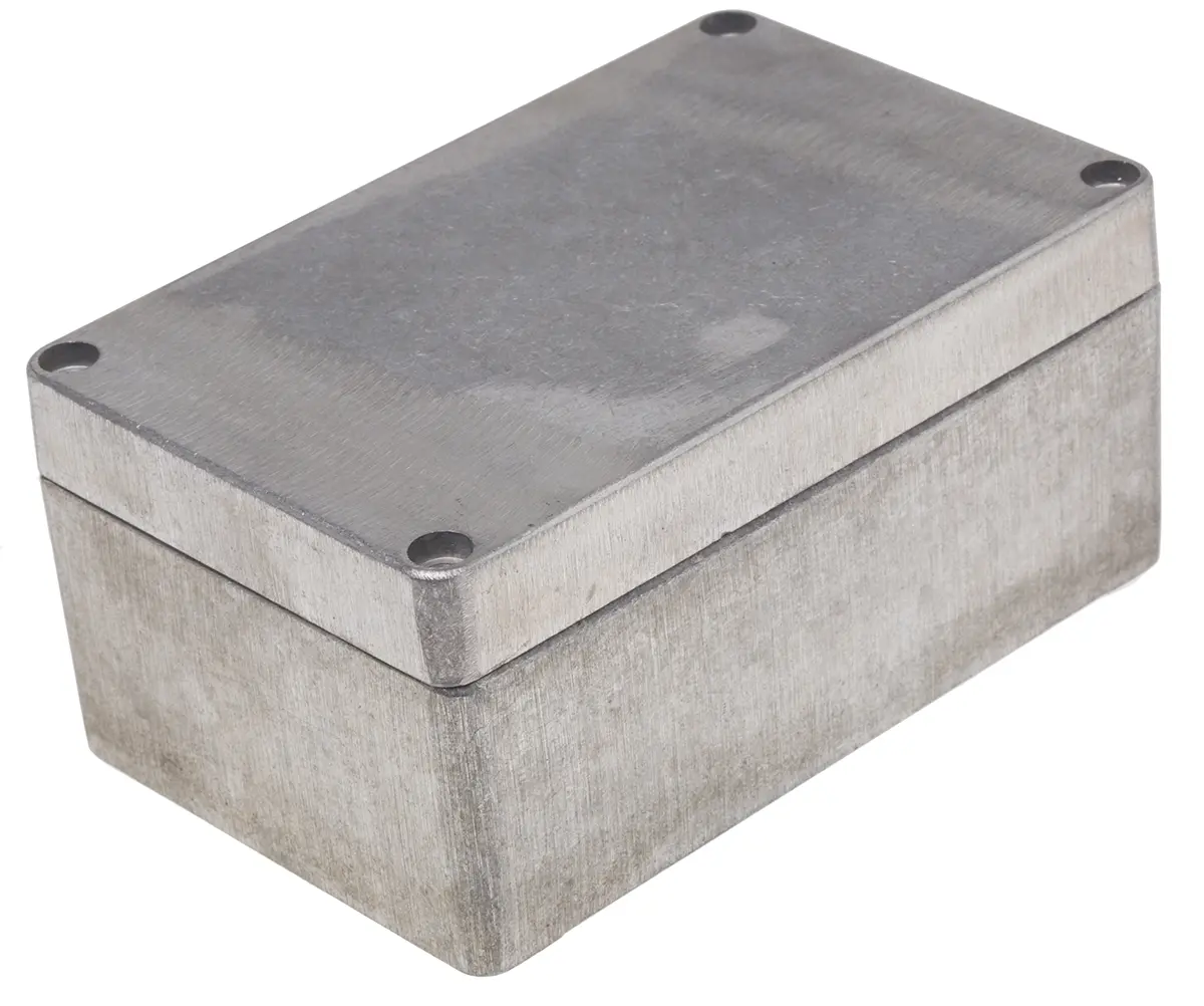 Produktfoto 1 von RS PRO AE; Gehäuse; Aluminiumdruckguss; Silber IP66 Breite 80 mm Höhe 57 mm Länge 125 mm
