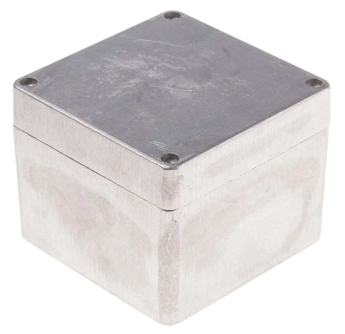 Produktfoto 1 von RS PRO; Gehäuse; Aluminiumdruckguss; Silber IP66 Breite 100 mm Höhe 81 mm Länge 100 mm