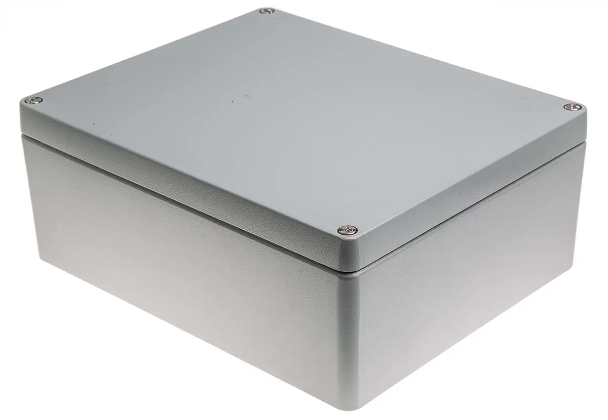 Produktfoto 1 von RS PRO; Gehäuse; Aluminiumdruckguss; Grau IP66 Breite 230 mm Höhe 110 mm Länge 280 mm