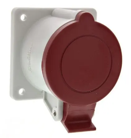 Produktfoto 1 von Scame Optima Leistungssteckverbinder Rot, 415V 3P+PE / 32A, Panel IP44