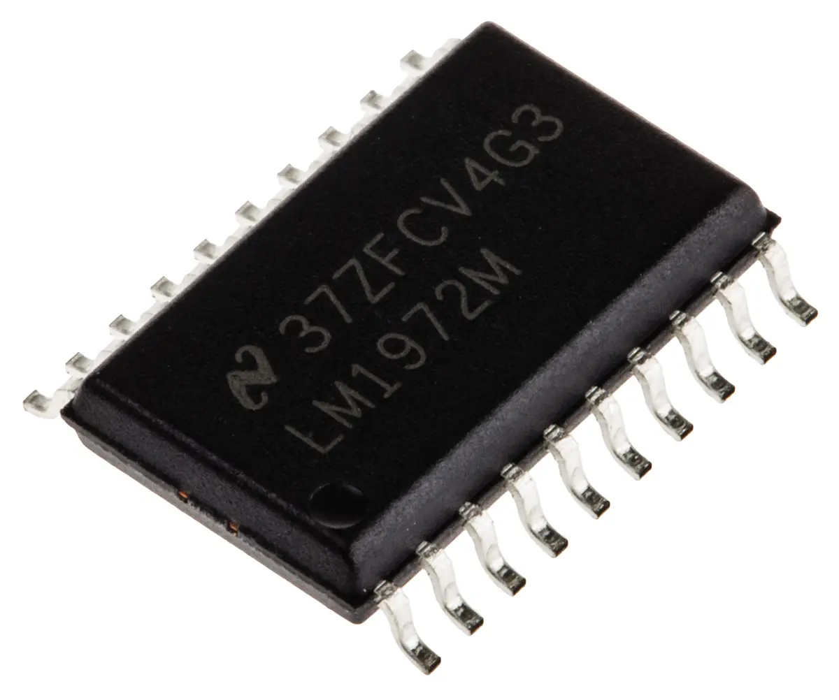 Produktfoto 1 von Texas Instruments LM1972 Digitales Dämpfungsglied 78 dB 3 MHz SOIC 20-Pin