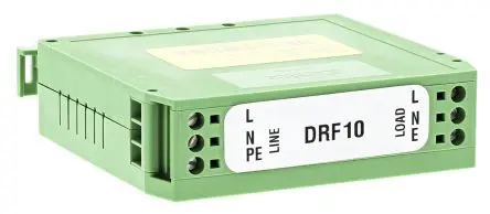 Deltron DRF EMV-Filter, 250V ac, 10 A, DIN-Hutschiene 1.2 W, Schraubbefestigung, 1-phasig 0.75 mA / 440Hz