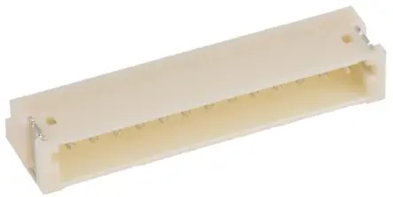 Produktfoto 1 von JST ZH Leiterplattenleiste gewinkelt, 13-polig / 1-reihig, Raster 1.5 mm Raster Oberfläche, Kabel-Platine, Ummantelt
