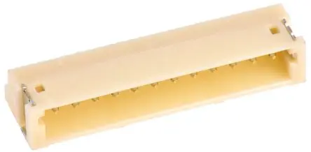 Produktfoto 1 von JST ZH Leiterplattenleiste gewinkelt, 12-polig / 1-reihig, Raster 1.5 mm Raster Oberfläche, Kabel-Platine, Ummantelt