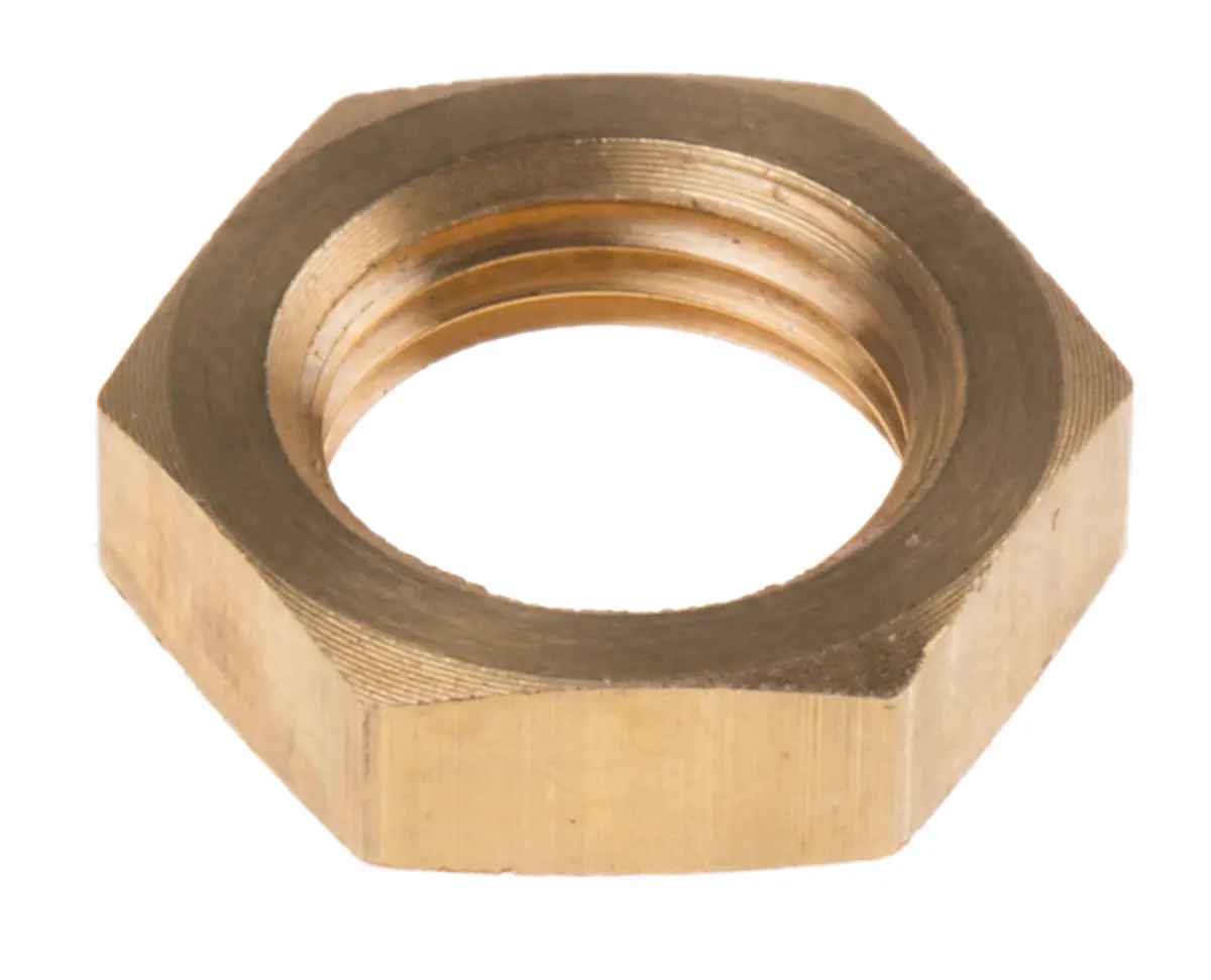 Produktfoto 1 von RS PRO 1/8 BSPP Kontermutter aus Messing für Thermoelement oder PRT-Sonde