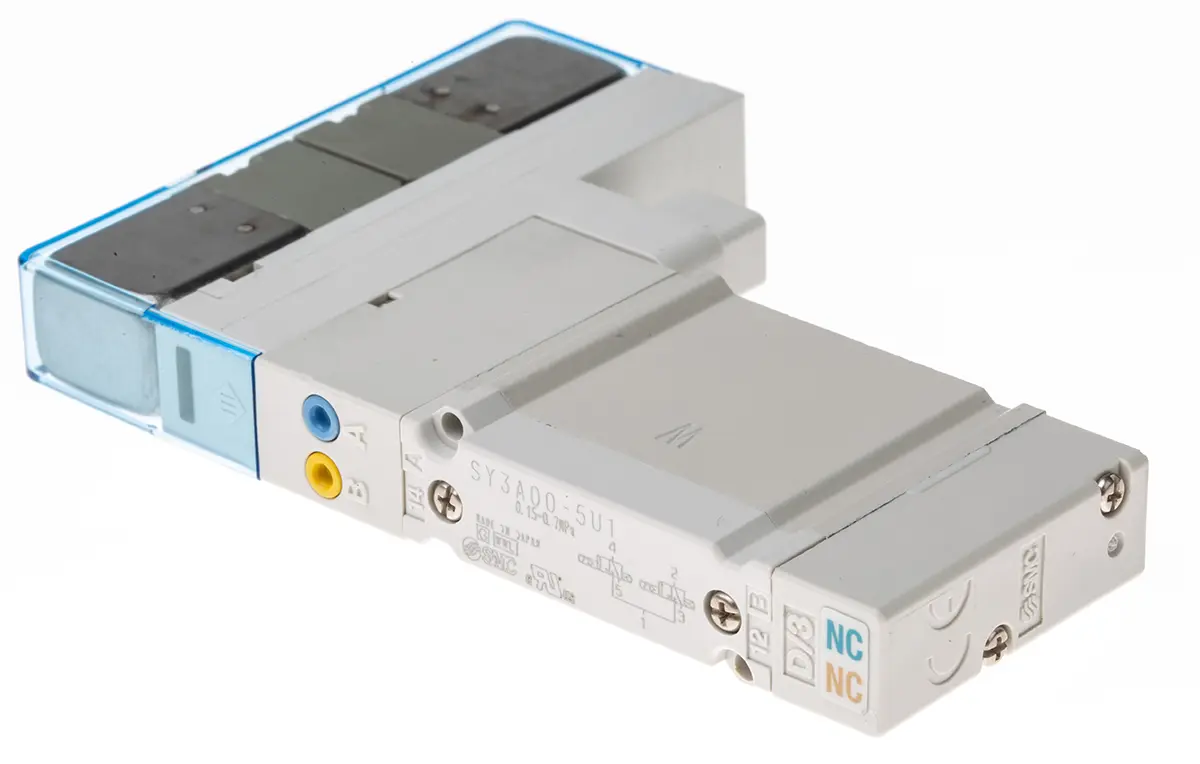 Produktfoto 1 von SMC SY3000 Pneumatik-Magnetspule / pilotgesteuertes Steuerventil 3/4 Einzelplatzinstallation,
