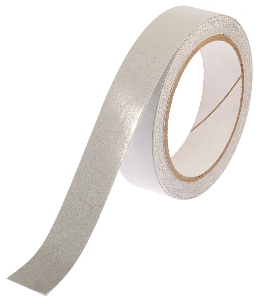 Produktfoto 1 von RS PRO Vinyl Reflektorband, Weiß, 25 mm x 9 m