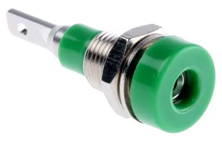 Produktfoto 1 von Staubli 2 mm Buchse Grün Buchse für Laborstecker, 30 V, 60V dc 10A Stecker
