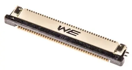 Produktfoto 1 von Wurth Elektronik 687 ZIF, Oberfläche Gerade FPC-Steckverbinder, 40-polig Stecker / 1-reihig, Raster 0.5 mm, Lötstift
