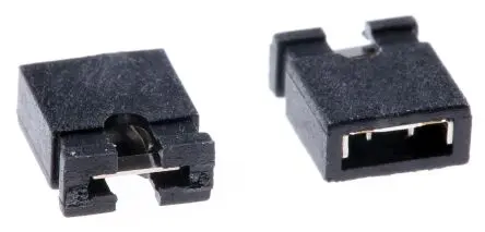 Produktfoto 1 von Wurth Elektronik WR-PHD Schwarz Jumper Buchse 2-polig, Raster 2.54 mm 1-reihig, Länge 4.98 mm, Oben offen