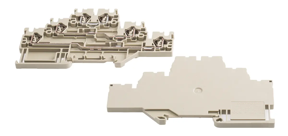 Produktfoto 1 von RS PRO ZIKD Mehrstufiger Anschlussklemmenblock 3 Grau, 2.5 mm², 500 V Klemme